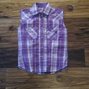 Western sleeveless tank